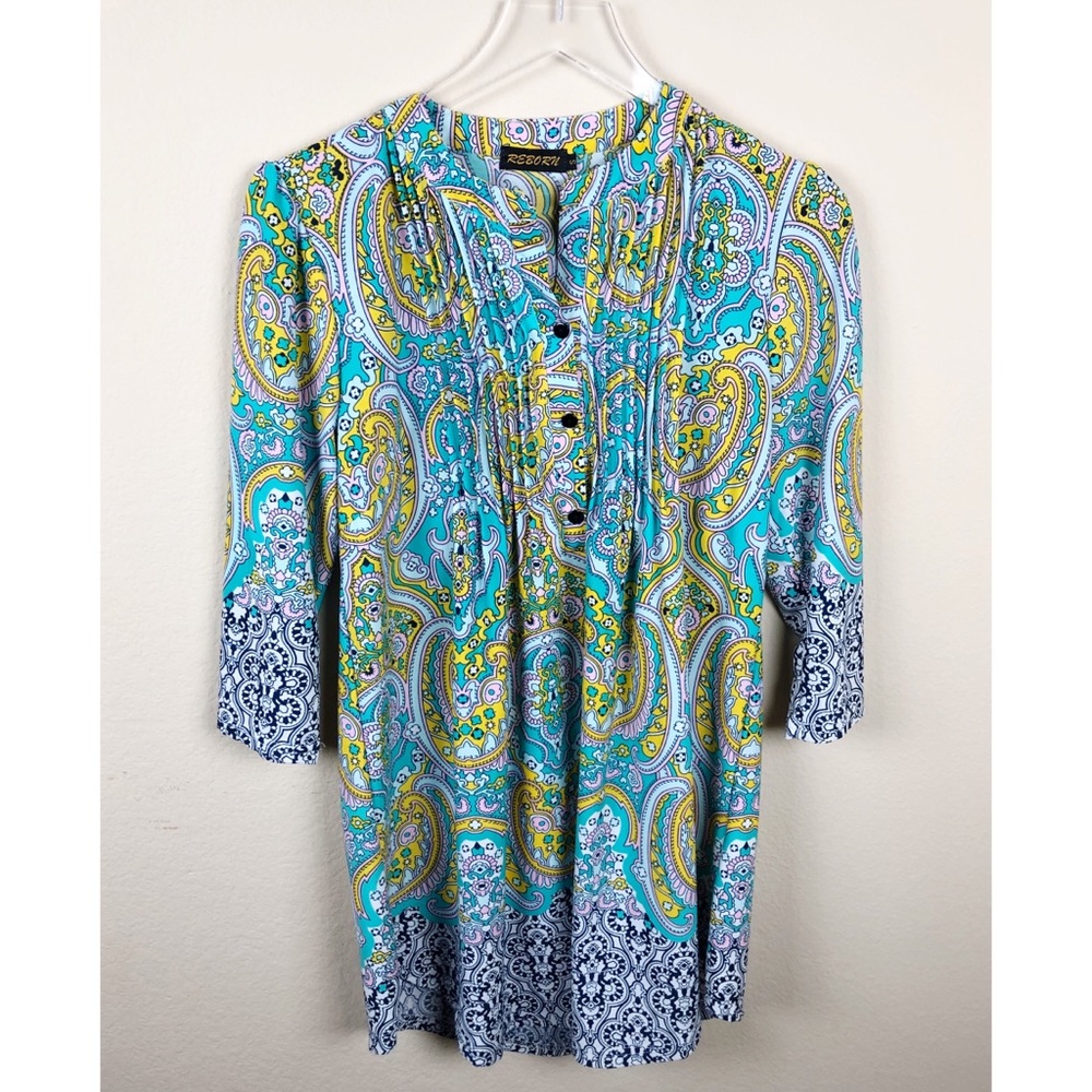 Reborn Mini Style Dress with Buttons Sz S